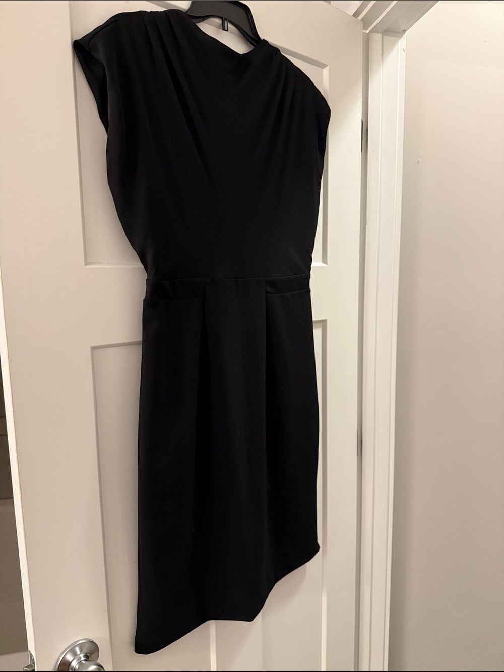 Simply Vera Vera Wang Black Asymmetrical Sheath Dress